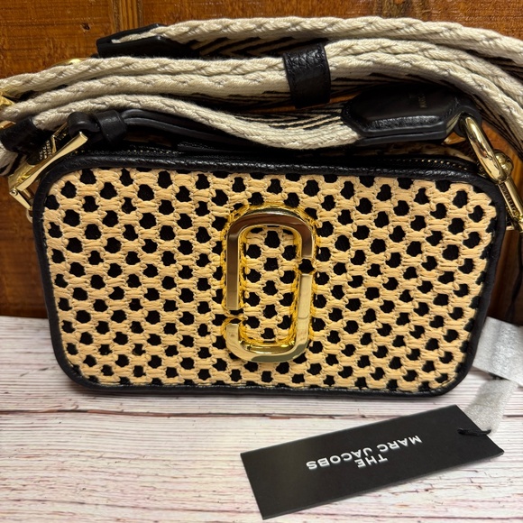 Marc Jacobs The Snapshot Cane Crossbody Bag - Black - Picture 7 of 10